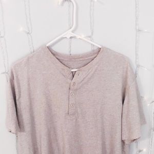 cream short sleeve button up